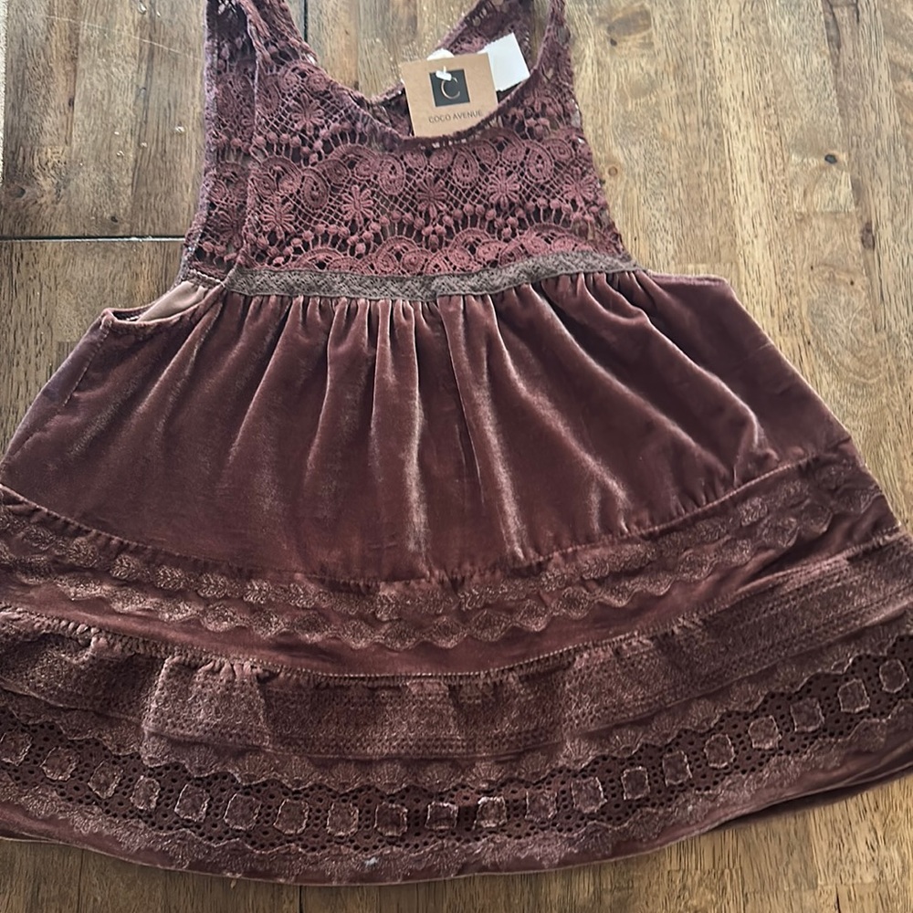 POL TANK NEW WITH TAGS MEDIUM VELVET LIKE TOP